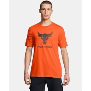 UNDER ARMOUR Project Rock Payoff Shirt‎ Orange Men's Sz 2XL *NEW* 1383191-800